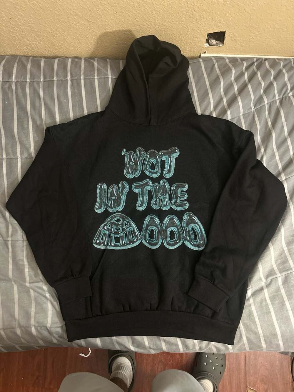 Mood Swings Not In The Mood Black Hoodie Size XL